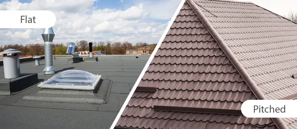 maintenance of flat roof vs pitched roof